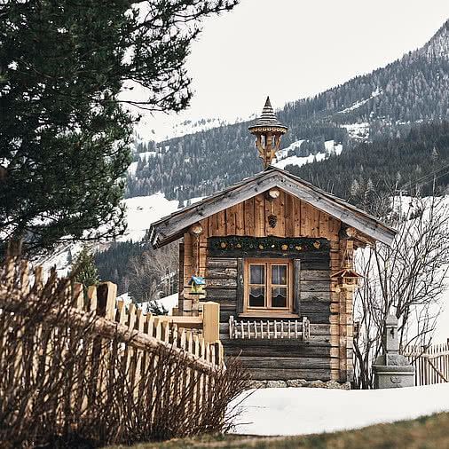 Alm in Großarl im Winter