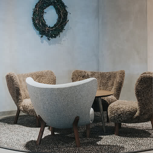 gemütlicher Empfangsbereich im Hotel Tauernhof